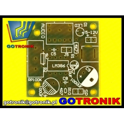 Wzmacniacz audio LM386 - zestaw do samodzielnego montażu