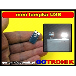 Mini lampka LED USB czarna