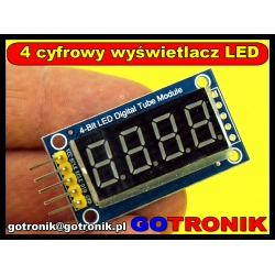 4 cyfrowy wyświetlacz LED