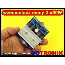 Wzmacniacz mocy 2x50W TDA7492