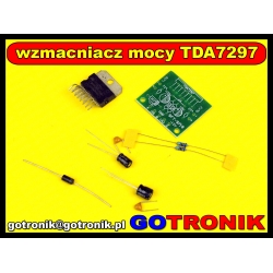 Wzmacniacz TDA7297 mocy audio 2 x 15W - zestaw do samodzielnego montażu