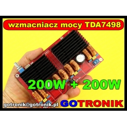 Moduł wzmacniacza mocy TDA7498 200W + 200W