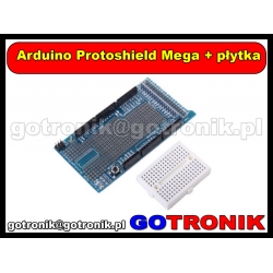 Protoshield dla Arduino Mega  wraz z płytką stykową 170 pól