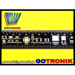 Linijka 30cm PCB czarna