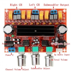 TPA3116D2 wzmacniacz mocy audio 2.1 2x50W +100W 12V-24V