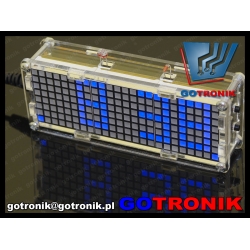 Zegar elektroniczny MATRIX LED z termometrem
