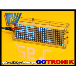 Zegar elektroniczny MATRIX LED z termometrem