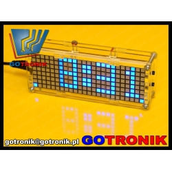 Zegar elektroniczny MATRIX LED z termometrem