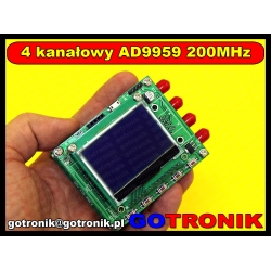 AD9959 moduł generatora DDS 200MHz + LCD