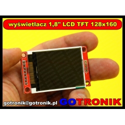 Wyświetlacz LCD TFT 1,8cala 128x160