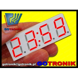 DS3231 zegarek elektroniczny LED czerwony