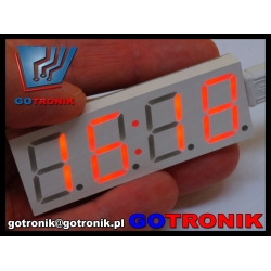 DS3231 zegarek elektroniczny LED czerwony