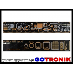 Linijka 15cm PCB czarna