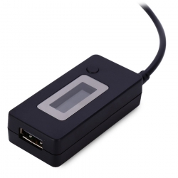 Miernik napięcia i prądu portu USB KCX-017 czarny