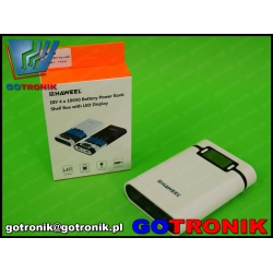 Obudowa powerbank 4 x 18650 biała