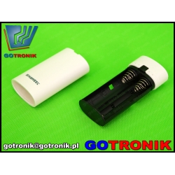 Obudowa powerbank 2 x 18650 biała