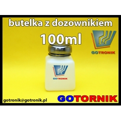 Butelka z tworzywa HDPE z dozownikiem 100ml