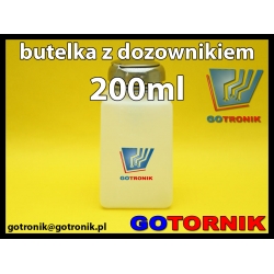 Butelka z tworzywa HDPE z dozownikiem 200ml