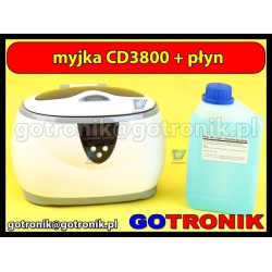 Myjka ultradźwiękowa CD-3800 600ml + płyn 500ml