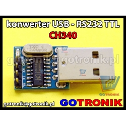 Konwerter USB - RS232 TTL układ CH340