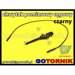 Miniaturowy chwytak pomiarowy cęgowy z przewodem | czarny