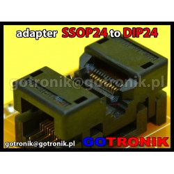 Adapter SSOP24 to DIP24 z podstawką