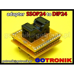 Adapter SSOP24 to DIP24 z podstawką