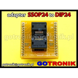 Adapter SSOP24 to DIP24 z podstawką