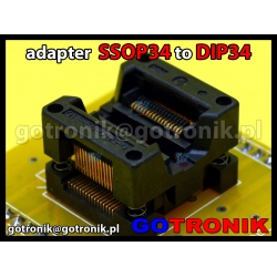 Adapter SSOP34 to DIP34 z podstawką