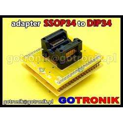 Adapter SSOP34 to DIP34 z podstawką