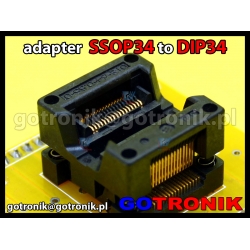 Adapter SSOP34 to DIP34 z podstawką