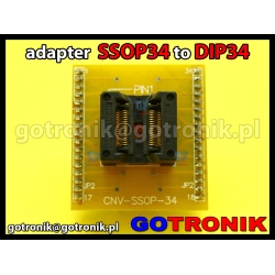 Adapter SSOP34 to DIP34 z podstawką