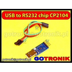 Konwerter USB - UART TTL układ CP2104 Silabs