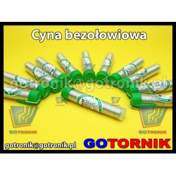 Cyna 1,00mm/14g Sn99Cu1 CYNEL (fiolka) bezołowiowa 1mm