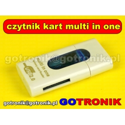 Czytnik kart / uniwersalny / MULTI IN ONE / USB 2.0