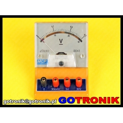 DCV-2 woltomierz analogowy szkolny DC do 30 V