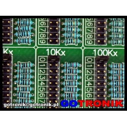 Dekada rezystorowa 0 - 10MOhm / 0.25W