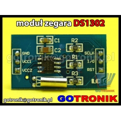 Moduł zegar czasu rzeczywistego DS1302 RTC