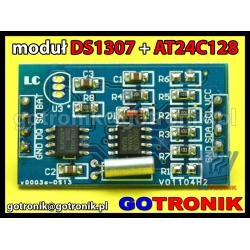 Moduł zegara RTC DS1307 + pamięć