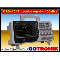 DSO4104B oscyloskop cyfrowy czterokanałowy 100MHz