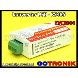 EVC8001 - konwerter USB - RS485 z izolacją