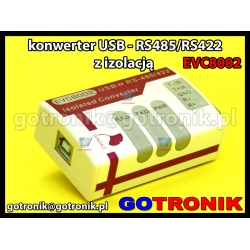 EVC8002 - konwerter USB - RS485/RS422 z izolacją