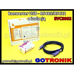 EVC8002 - konwerter USB - RS485/RS422 z izolacją