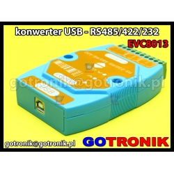 EVC8013 - konwerter USB - RS485/RS422/RS232 z izolacją