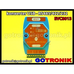 EVC8013 - konwerter USB - RS485/RS422/RS232 z izolacją