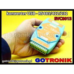 EVC8013 - konwerter USB - RS485/RS422/RS232 z izolacją