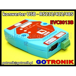 EVC8013B - konwerter USB - RS485/RS422/RS232 z izolacją