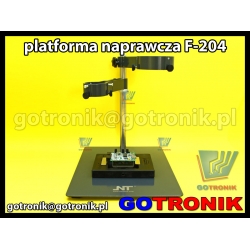 Platforma naprawcza z uchwytem do płytek PCB + statyw do kolby