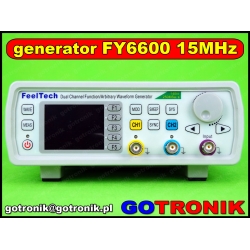 Generator funkcyjny FY6600 15MHz dwukanałowy