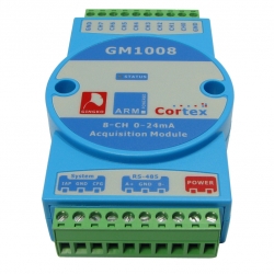 GM1008 moduł pomiarowy prądu 0-24mA RS-485 z izolacją